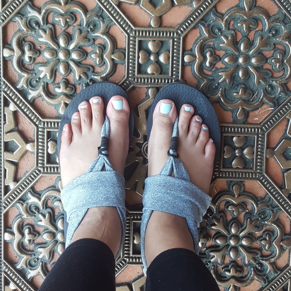 Grey Yoga Sandals